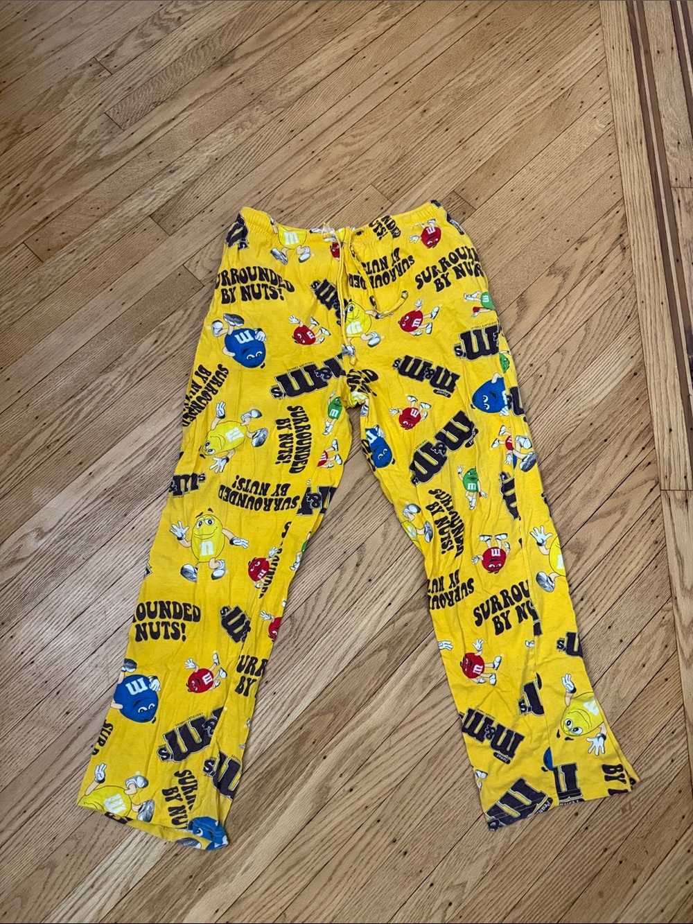 M&M’s Men’s Pajama Lounge Pants Yellow S 28-30